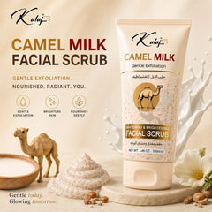 Kalaj Camel Milk Whitening & Brightening Facial Scrub – Gentle Exfoliation for Radiant Skin (100ml) Pack of 2