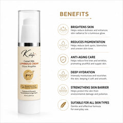 Kalaj Camel Milk Luminous Cream-Fade Dark Spots & Reveal Brighter, Younger-Looking Skin in a Week
