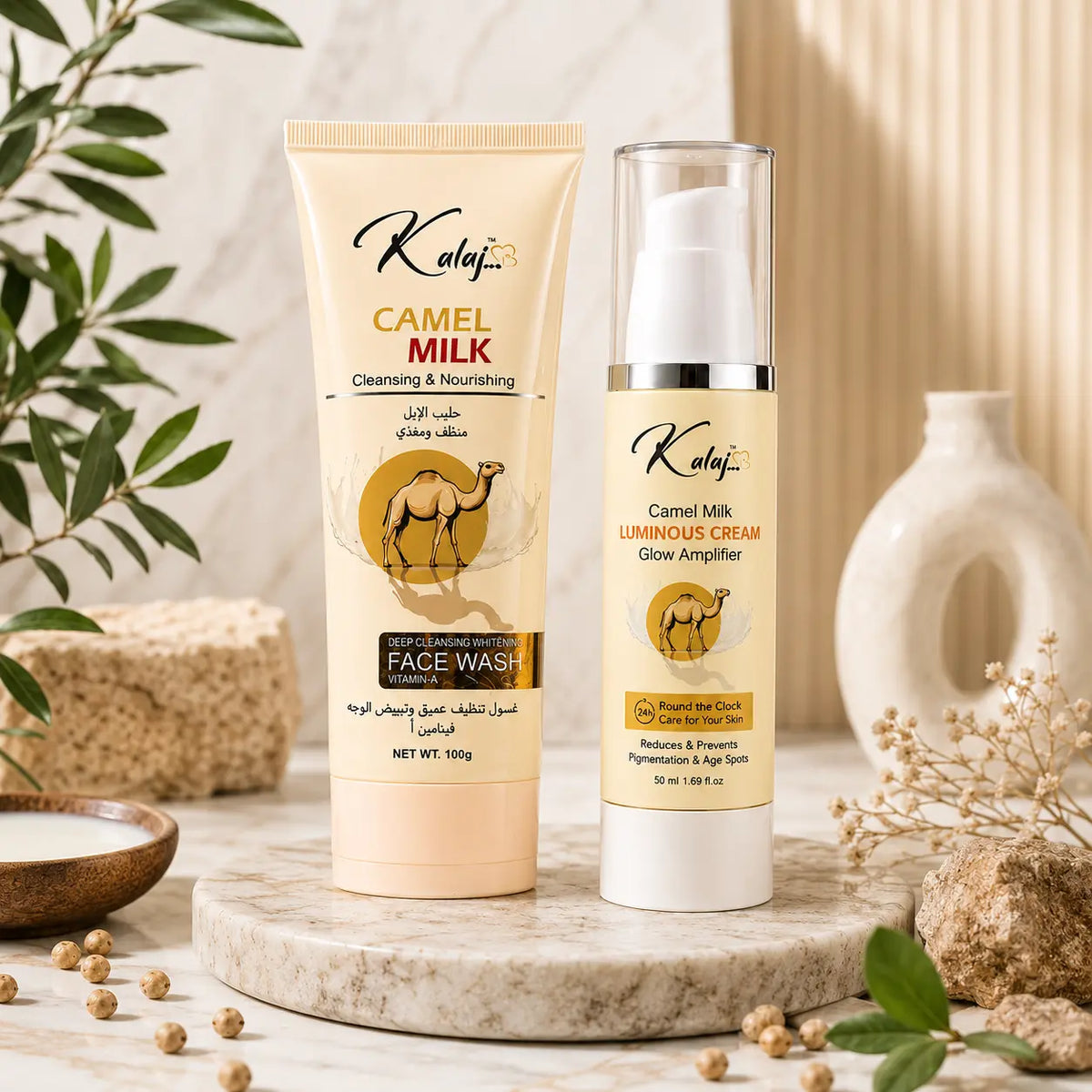 Camel Milk Face wash + Luminous Cream