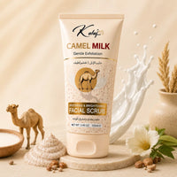 Kalaj Camel Milk Whitening & Brightening Facial Scrub – Gentle Exfoliation for Radiant Skin (100ml) Pack of 2