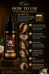 kalaj 3-in-1 hair color shampoo - 100% grey coverage in 10 minutes (unisex)