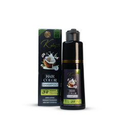 hair color shampoo, 3 in 1 - Natural black