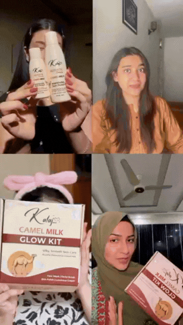 Say Goodbye to Parlour 👋 — Kalaj Camel Milk Glow Kit (4-Step Complete Routine) Results